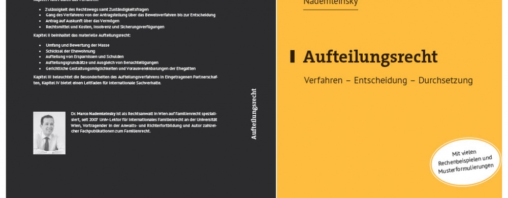 Vermögensteilung | Rechtsanwalt in Wien, Dr. Nademleinsky